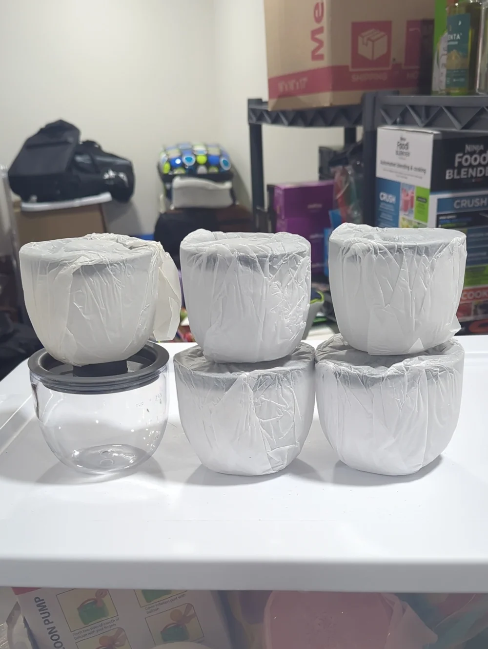 S'well White Plastic Food Storage Jars with Lids - Set of 6